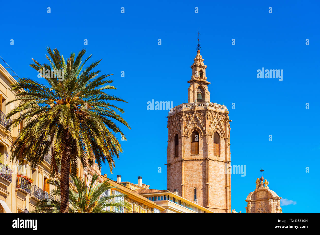 Torre Campanaria in Valencia Spagna Foto Stock