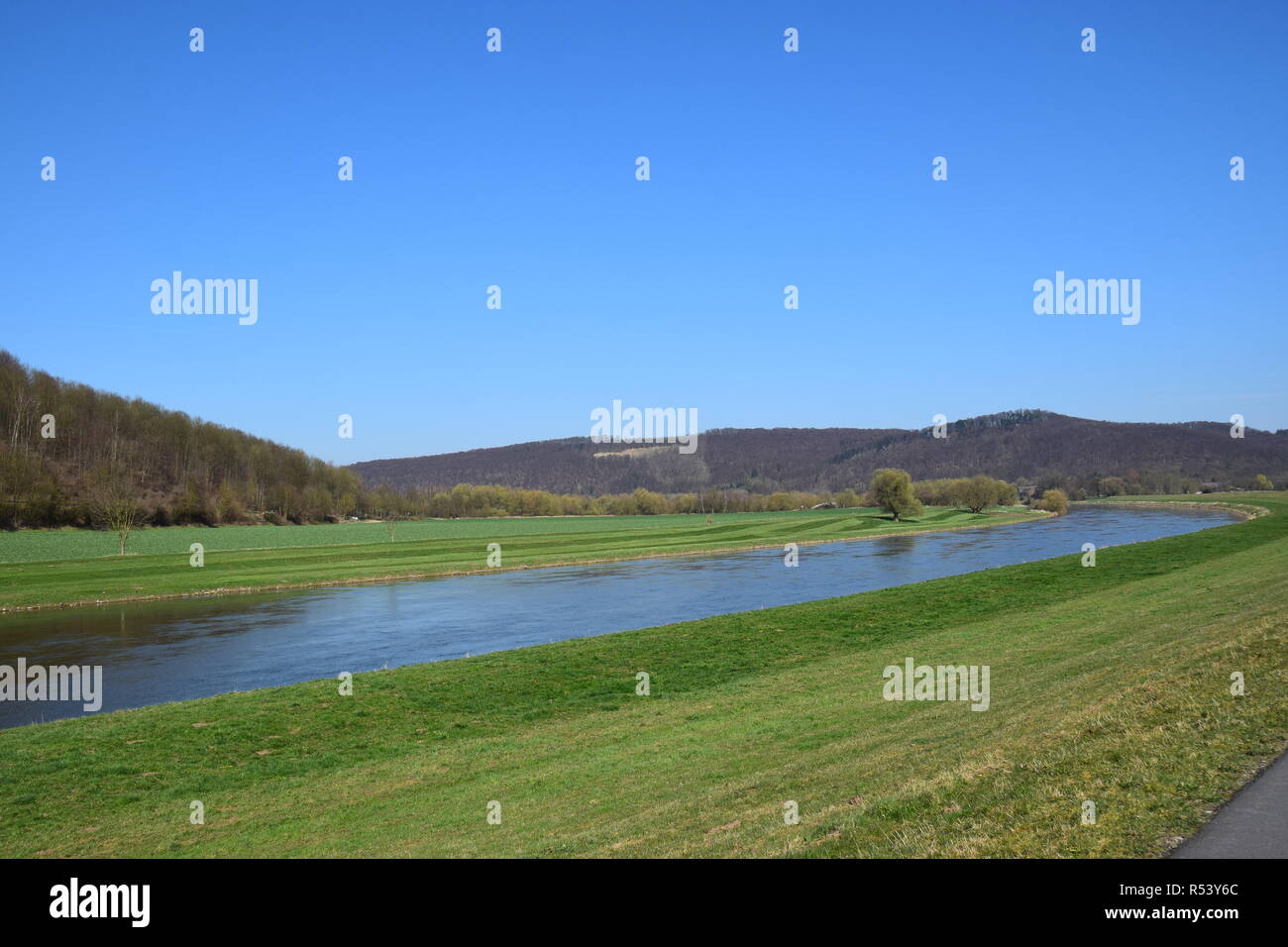 Valle del Weser Superiore Foto Stock