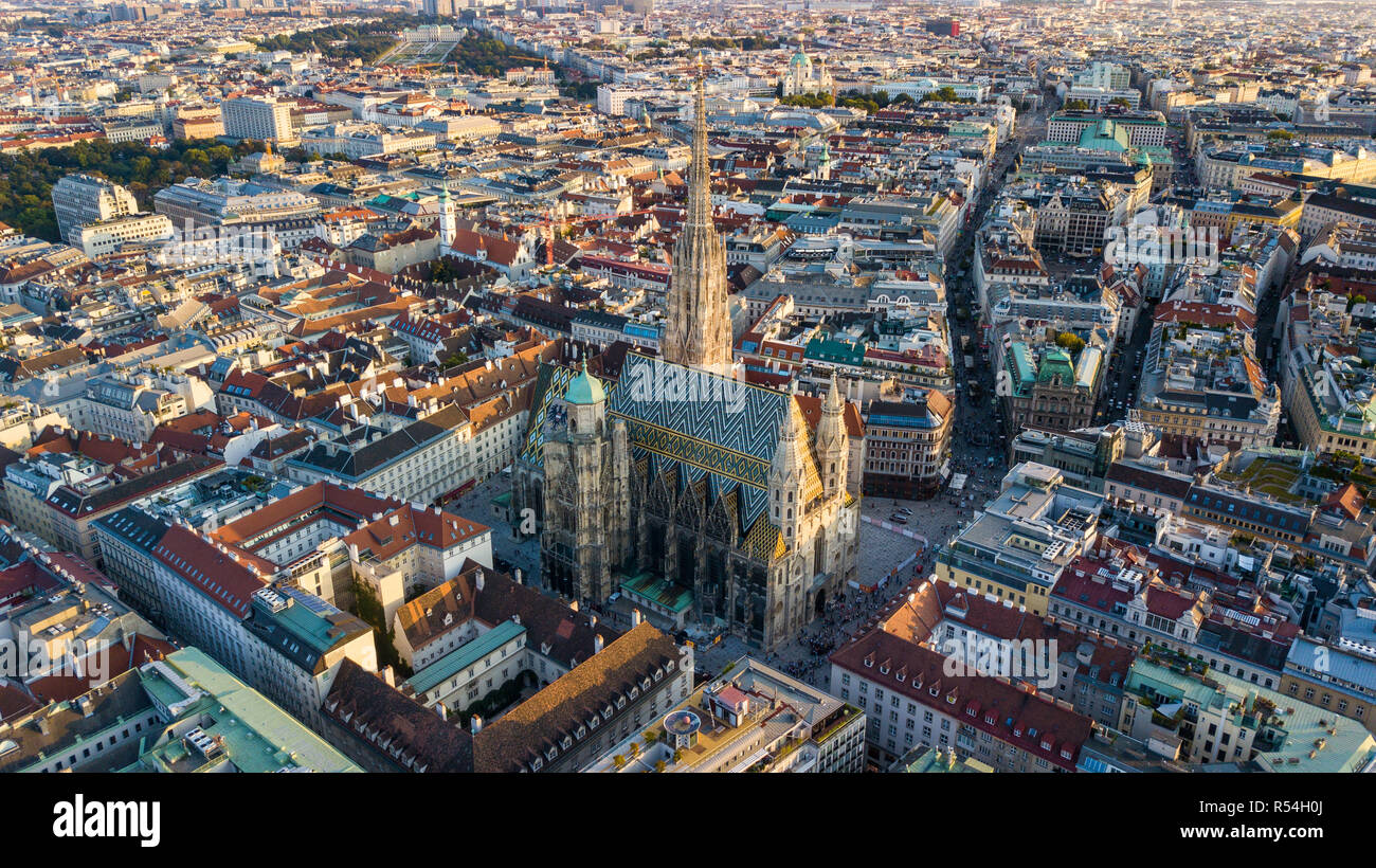 Stephansdom, o la Cattedrale di St Stephen, Innere Stadt, città vecchia, Vienna, Austria Foto Stock