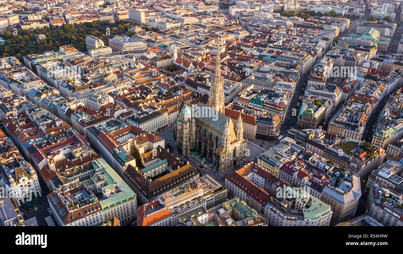 Stephansdom, o la Cattedrale di St Stephen, Innere Stadt, città vecchia, Vienna, Austria Foto Stock