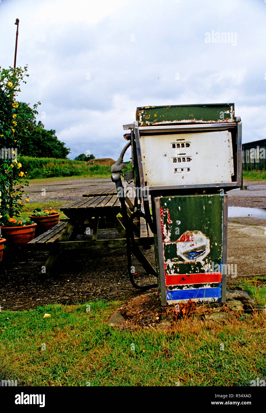 Vecchia Pompa del carburante Foto Stock