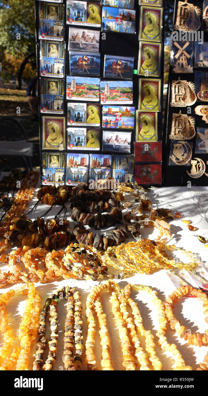 Negozio di souvenir in Vilnius Lituania Europa Foto Stock