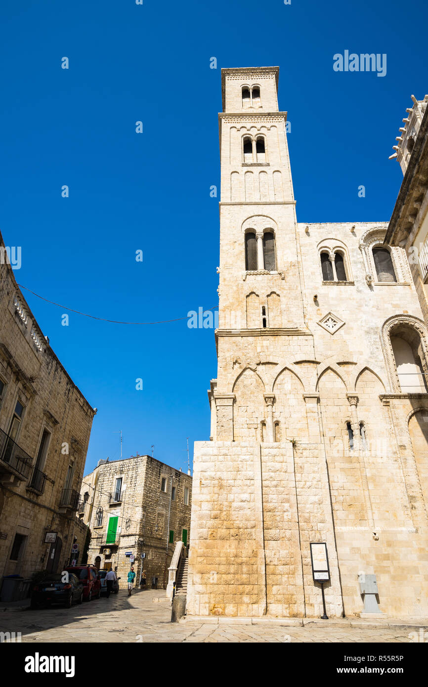 Cattedrale di Giovinazzo, un esempio di romanico pugliese architettura, Puglia, Italia Foto Stock