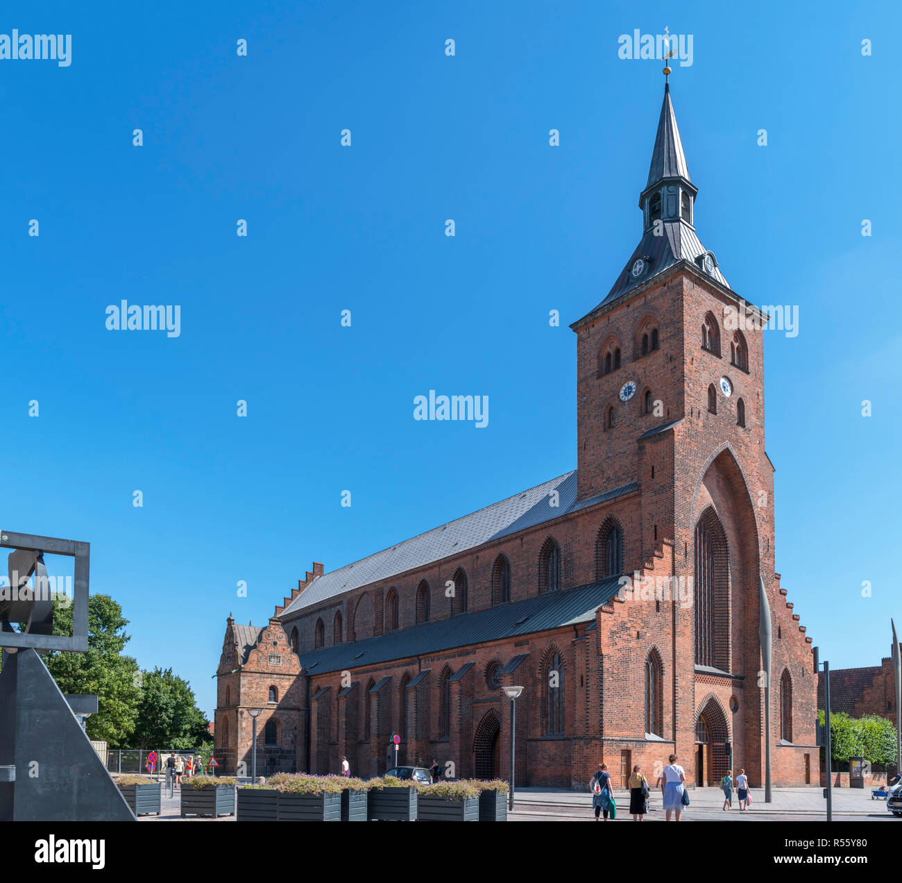 San Canuto's Cathedral (Sankt Knuds Kirke), Odense, Funen, Danimarca Foto Stock