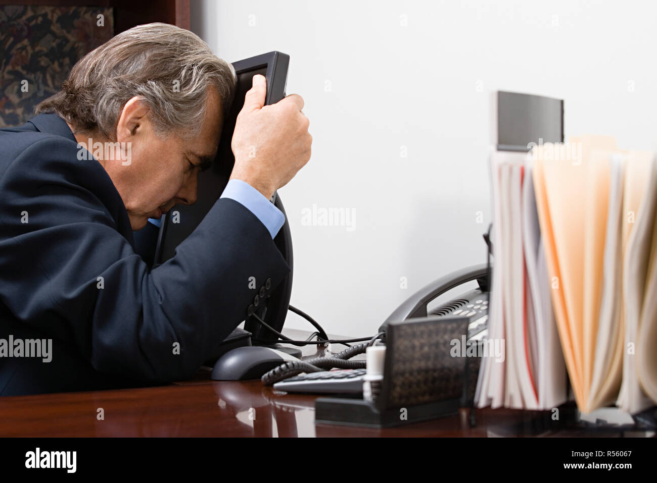 Sottolineato imprenditore Foto Stock