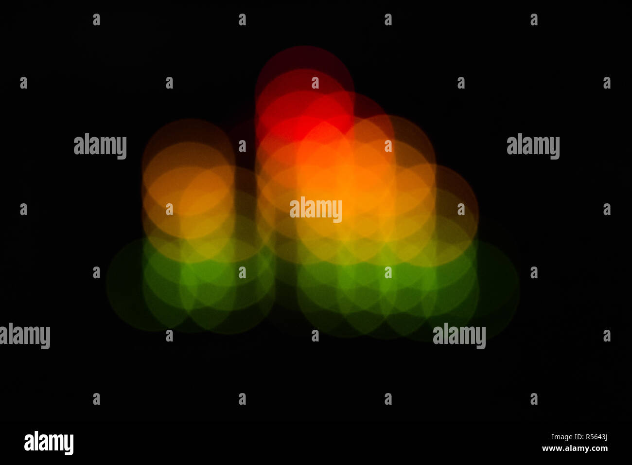 Equalizzatore sfocata bar - abstract puntini colorati Foto Stock