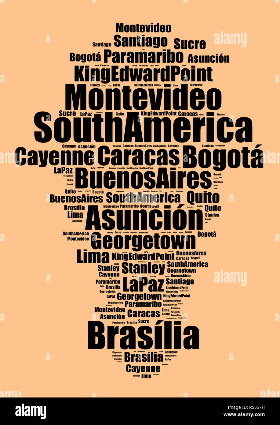 Capitelli in Sud America Foto Stock
