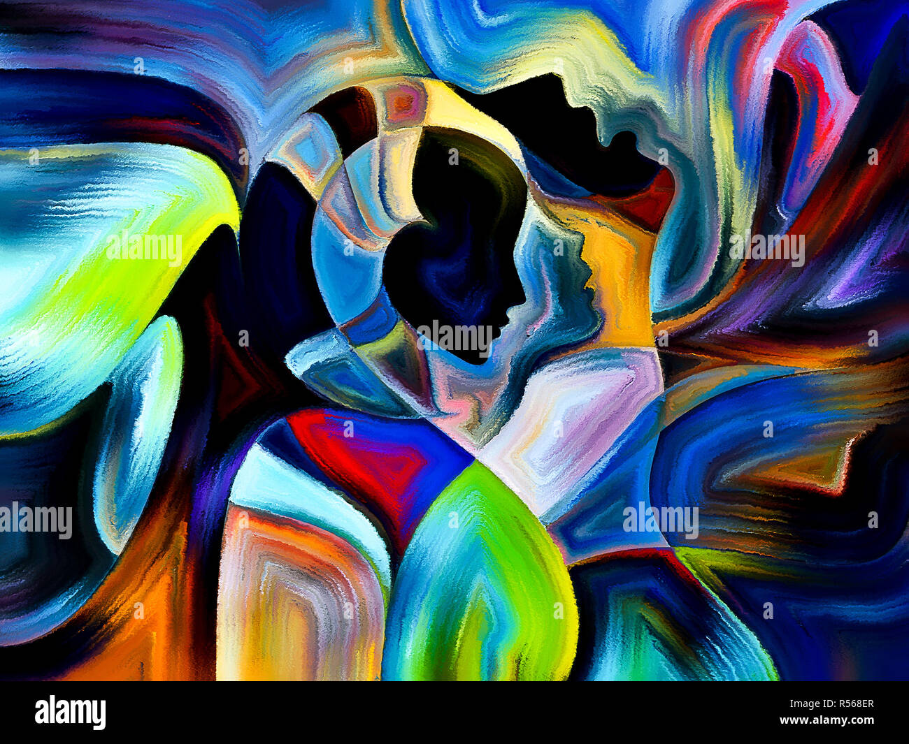 Vita interiore della Sacra sfumature di colore Foto Stock