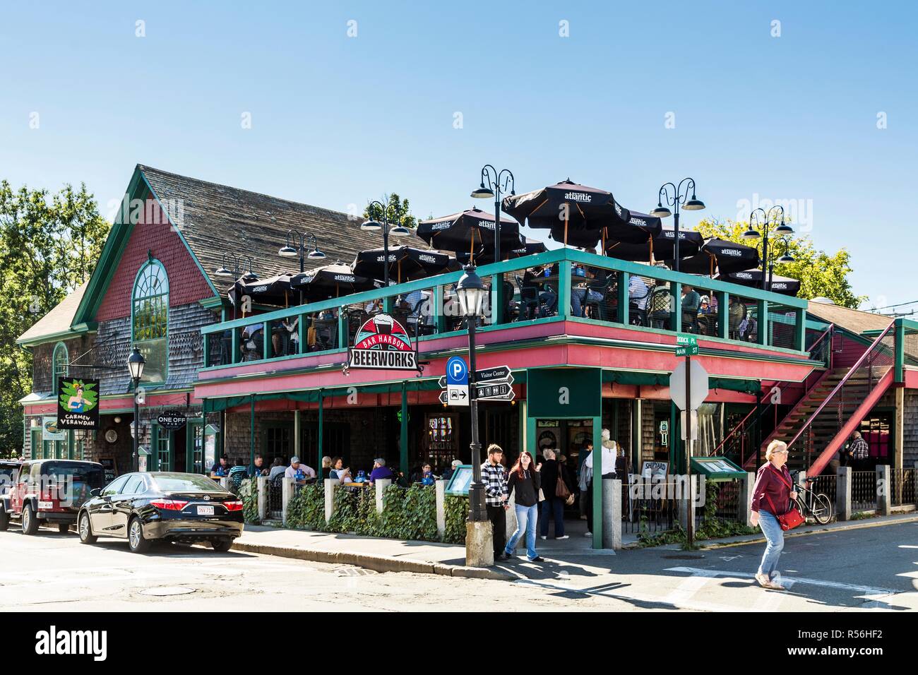 Bar Harbor Beerworks Foto Stock