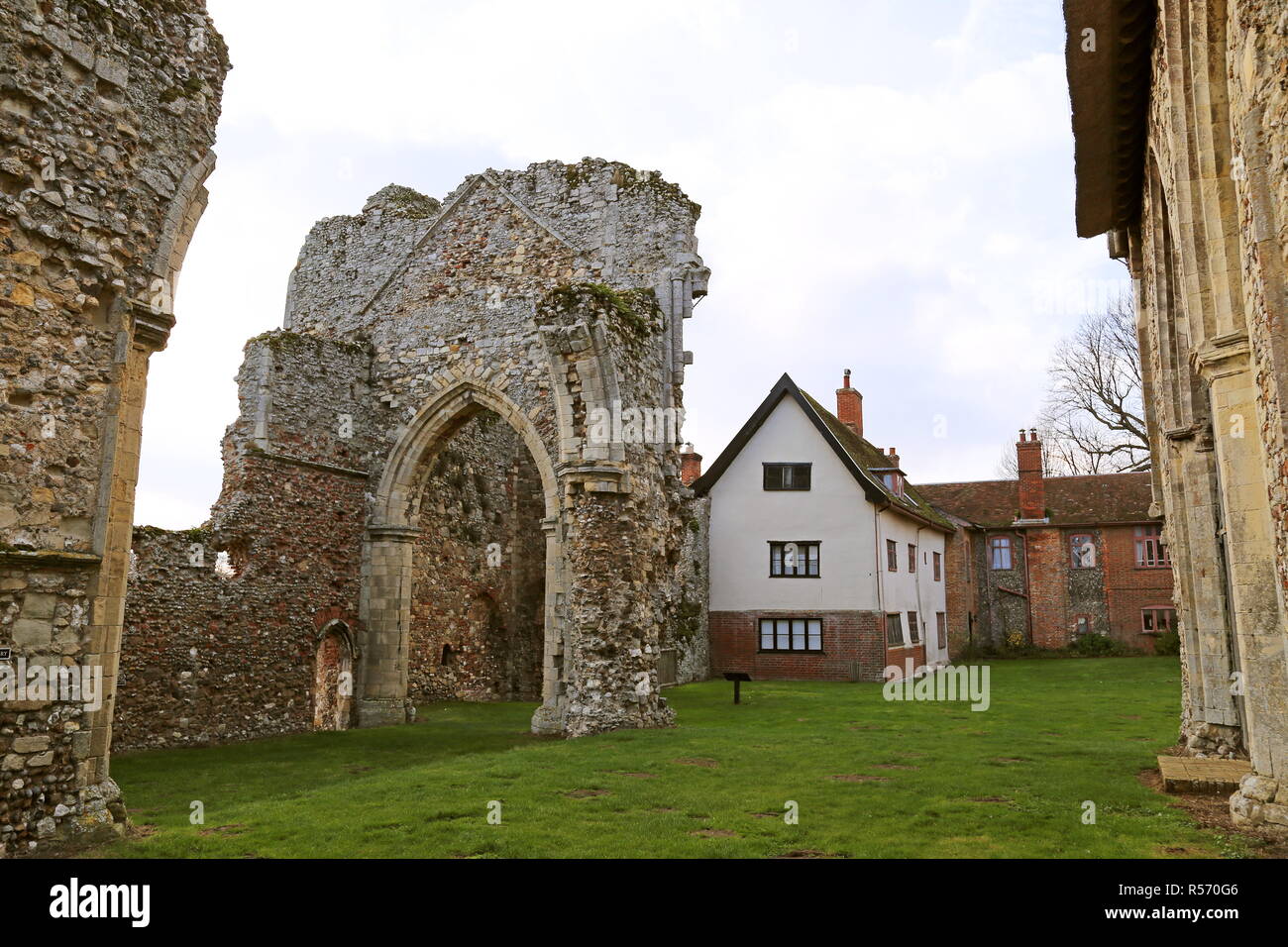 A Leiston Abbey, Suffolk Coastal district, Suffolk, East Anglia, Inghilterra, Gran Bretagna, Regno Unito, Gran Bretagna, Europa Foto Stock