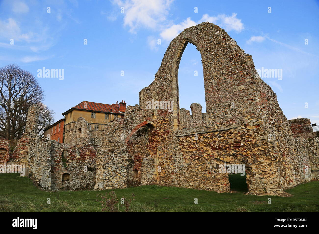 A Leiston Abbey, Suffolk Coastal district, Suffolk, East Anglia, Inghilterra, Gran Bretagna, Regno Unito, Gran Bretagna, Europa Foto Stock