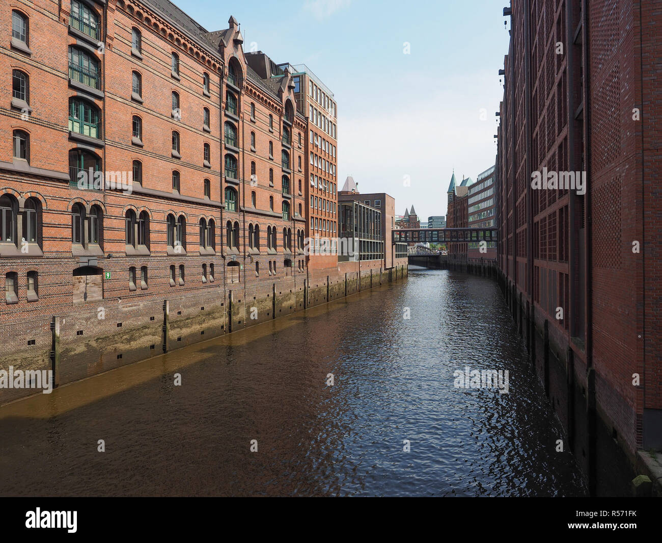 HafenCity di Amburgo Foto Stock