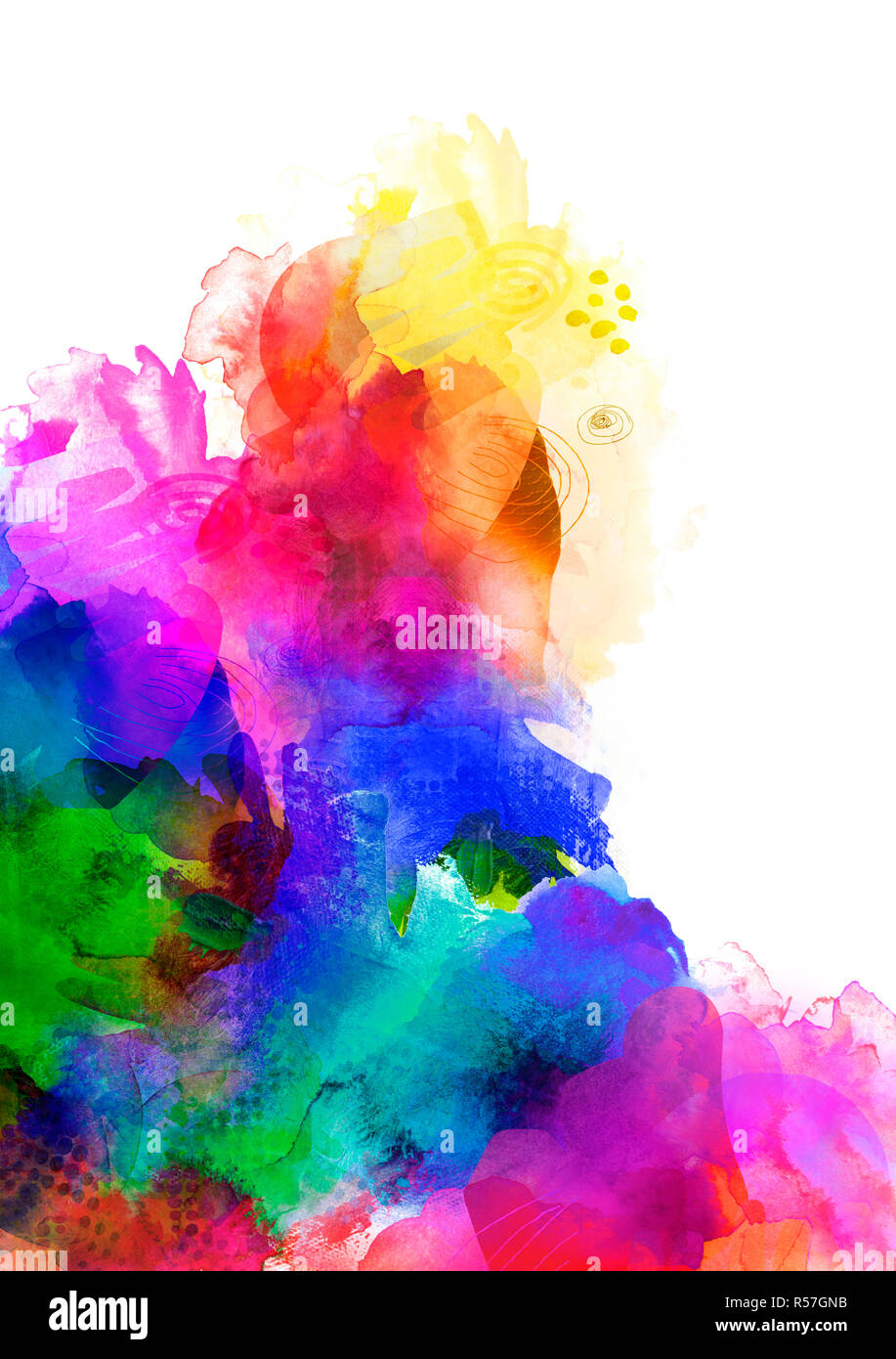 Colori arcobaleno texture di concetto Foto Stock