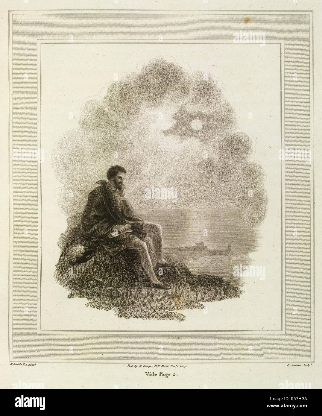 'Quindi prima di Colombo, con mano potente". Dal poema : "Il West Indies, una poesia". Da James Montgomery. Poesie sull'abolizione del commercio di schiavi; scritto da James Montgomery, James Grahame, E E. Benger. Abbellito con incisioni da immagini dipinte da R. Smirke. R. Bowyer: Londra, 1809. Fonte: 83.k.10, opposta 2. Lingua: Inglese. Autore: James Montgomery. SCRIVEN, Edward. Foto Stock