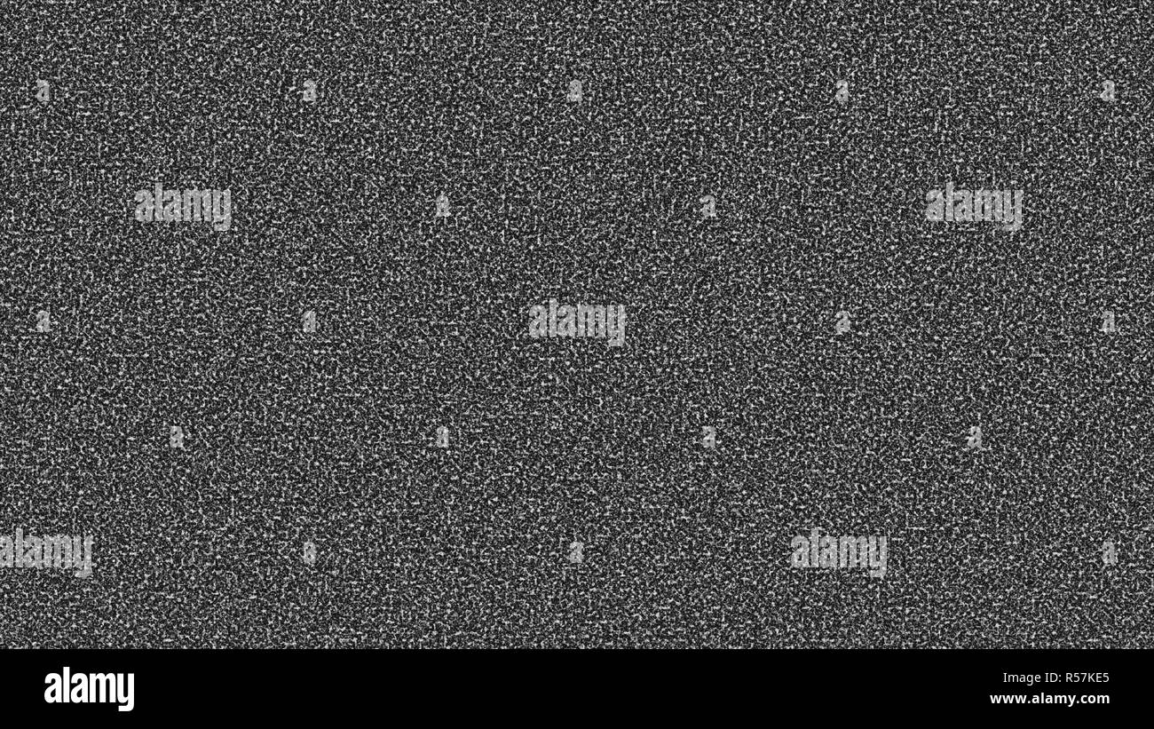 TV il rumore bianco dello sfondo. Sfondo digitale Foto Stock