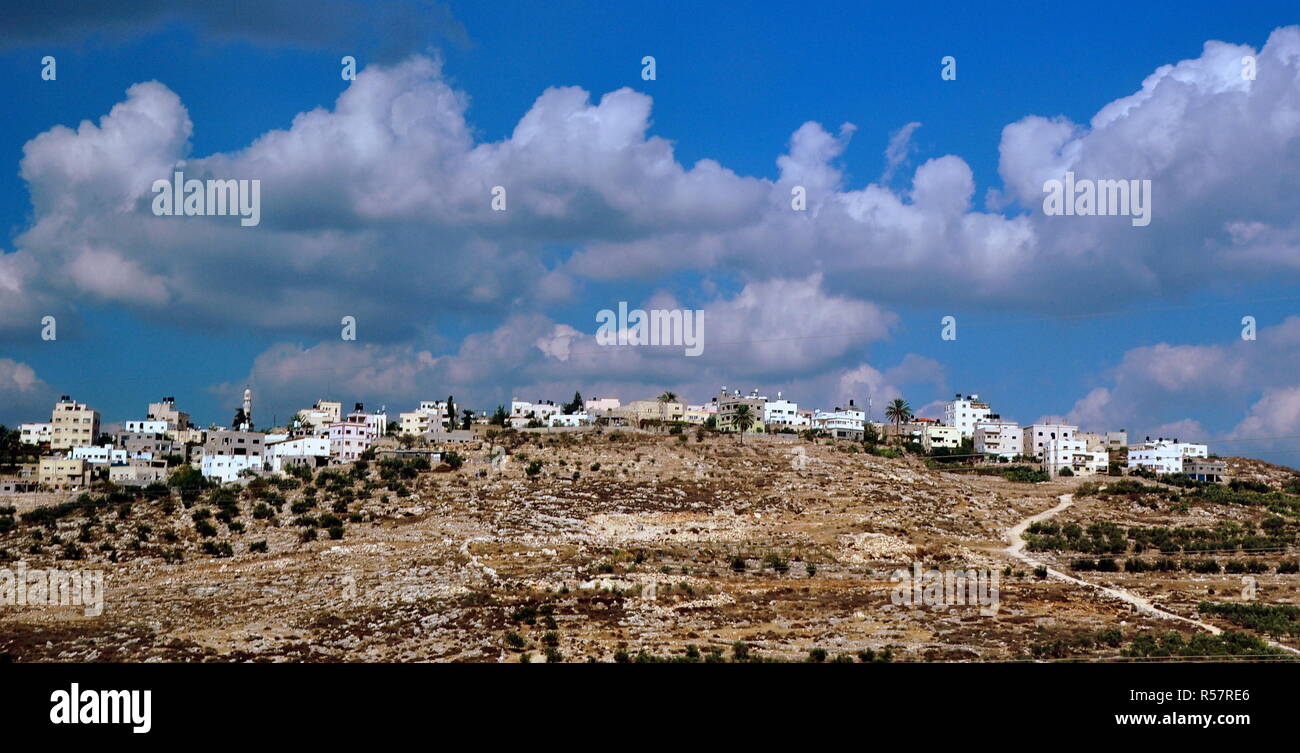 Insediamento sulle alture del Golan Foto Stock