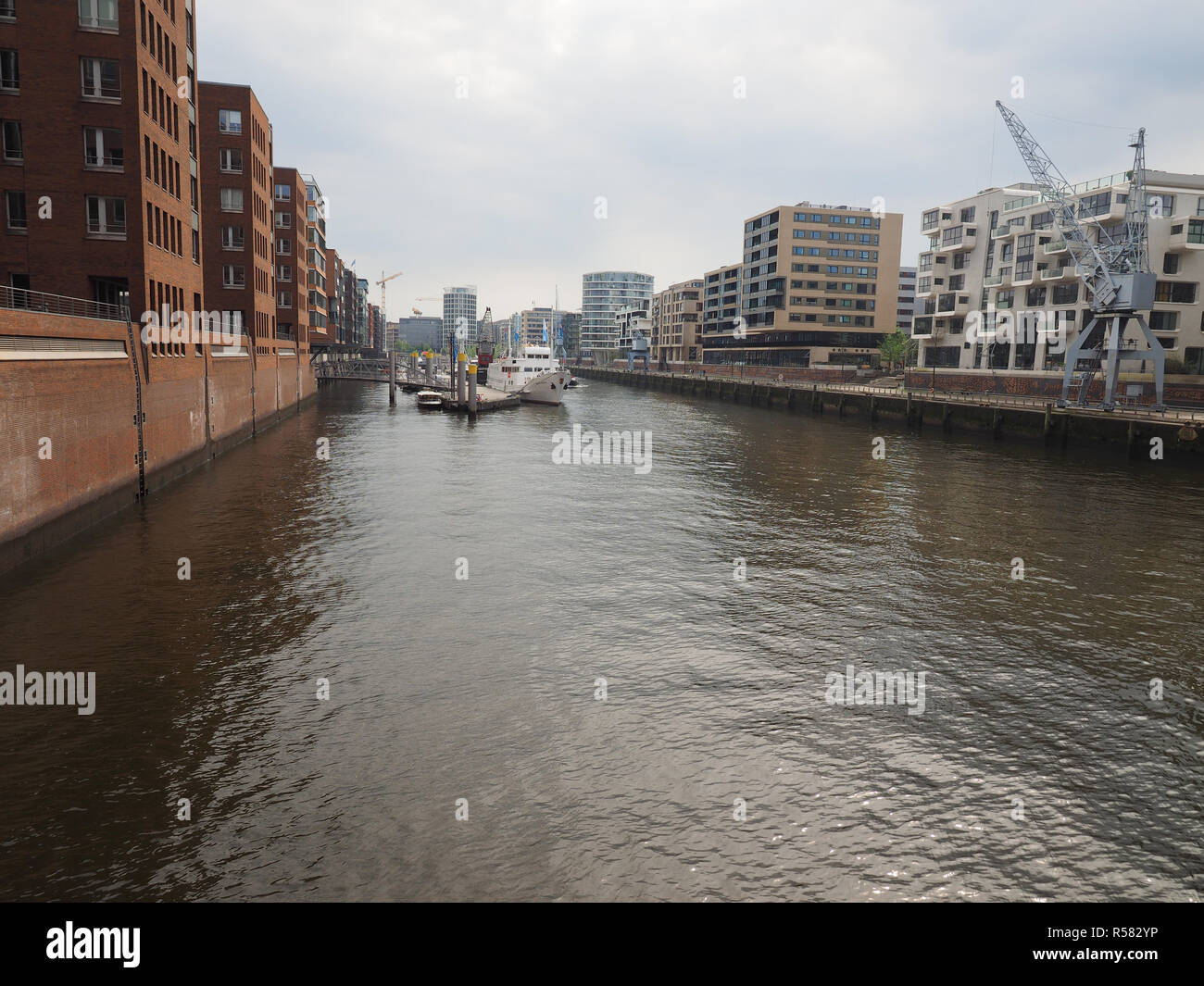 HafenCity di Amburgo Foto Stock