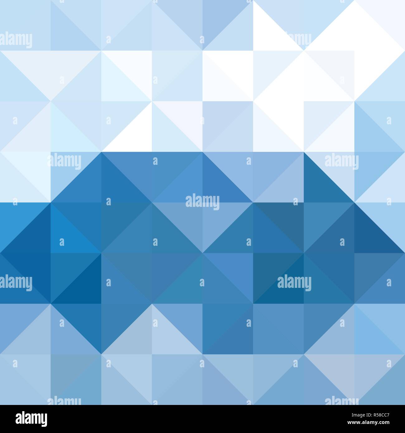 Abstract triangoli sfondo pattern. Acqua e cielo sfondo geometrico. Illustrazione Vettoriale. Illustrazione Vettoriale