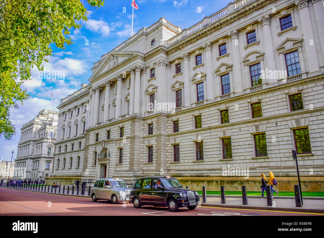 Il Churchill War Rooms museum, uno storico complesso sotterraneo che ospitava un governo britannico il comando a Londra, Inghilterra Foto Stock