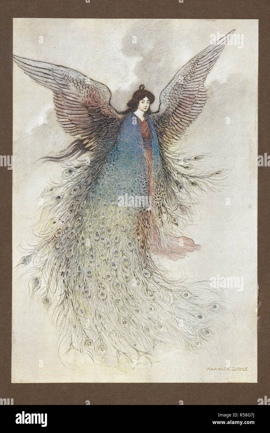 La luna Maiden. Green Willow e altri Japanese Fairy Tales ... Con quaranta illustrazioni a colori da Warwick Goble. (Edizione de luxe.). Londra : Macmillan & Co., 1910. Fonte: LR.26.d.7 frontespizio. Autore: Goble, Warwick. James, Grazia. Foto Stock