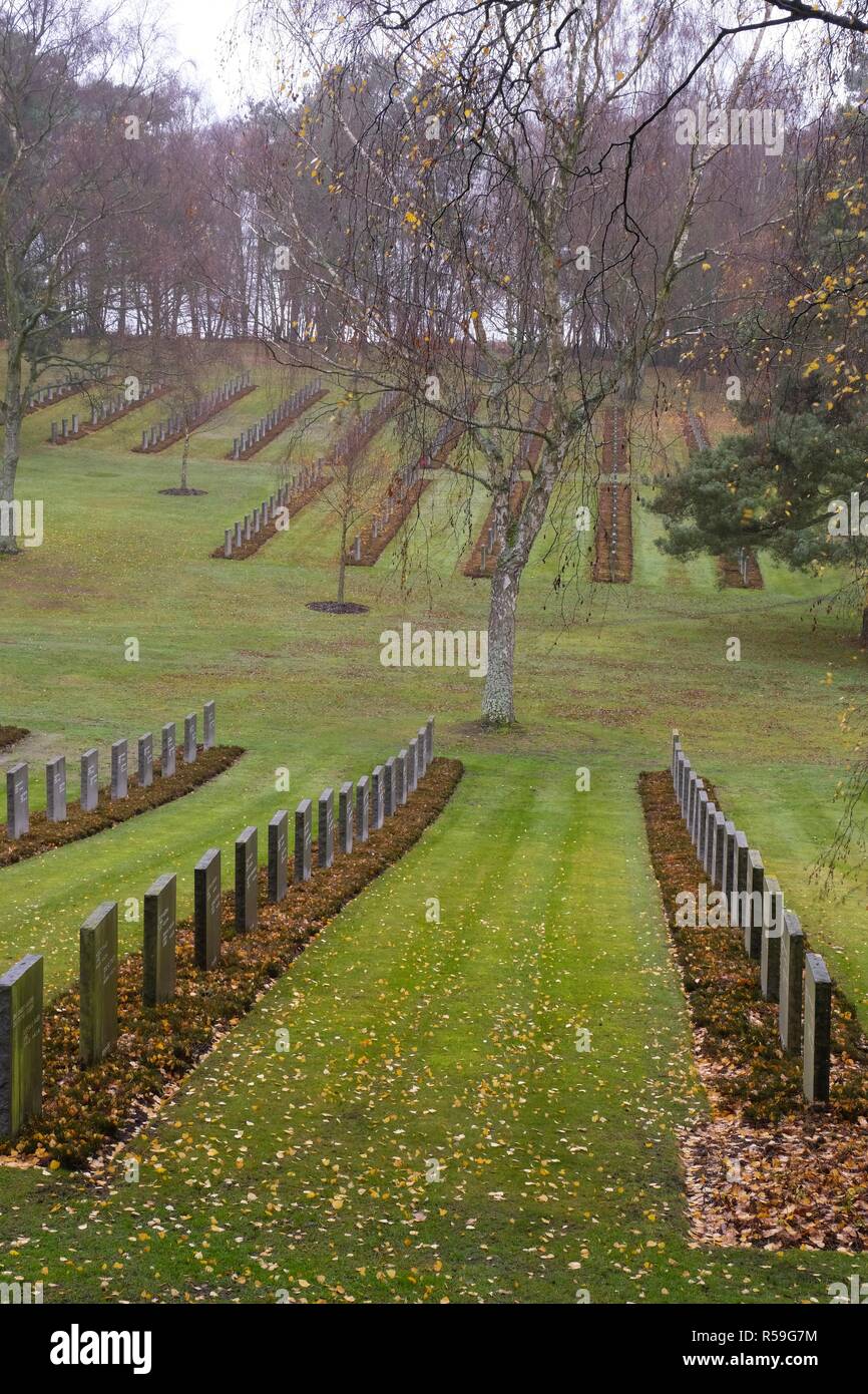 Cimitero militare tedesco, Cannock Chase, Staffordshire, Inghilterra Foto Stock