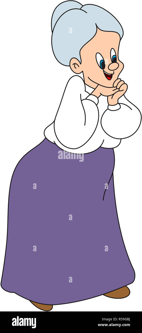 Loony tunes granny illustrazione Foto Stock