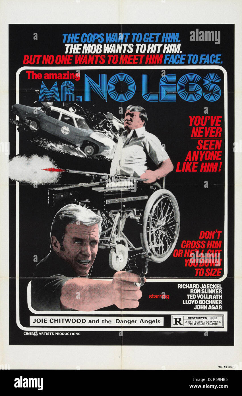 La sorprendente il sig. senza gambe - originale poster del filmato Foto Stock