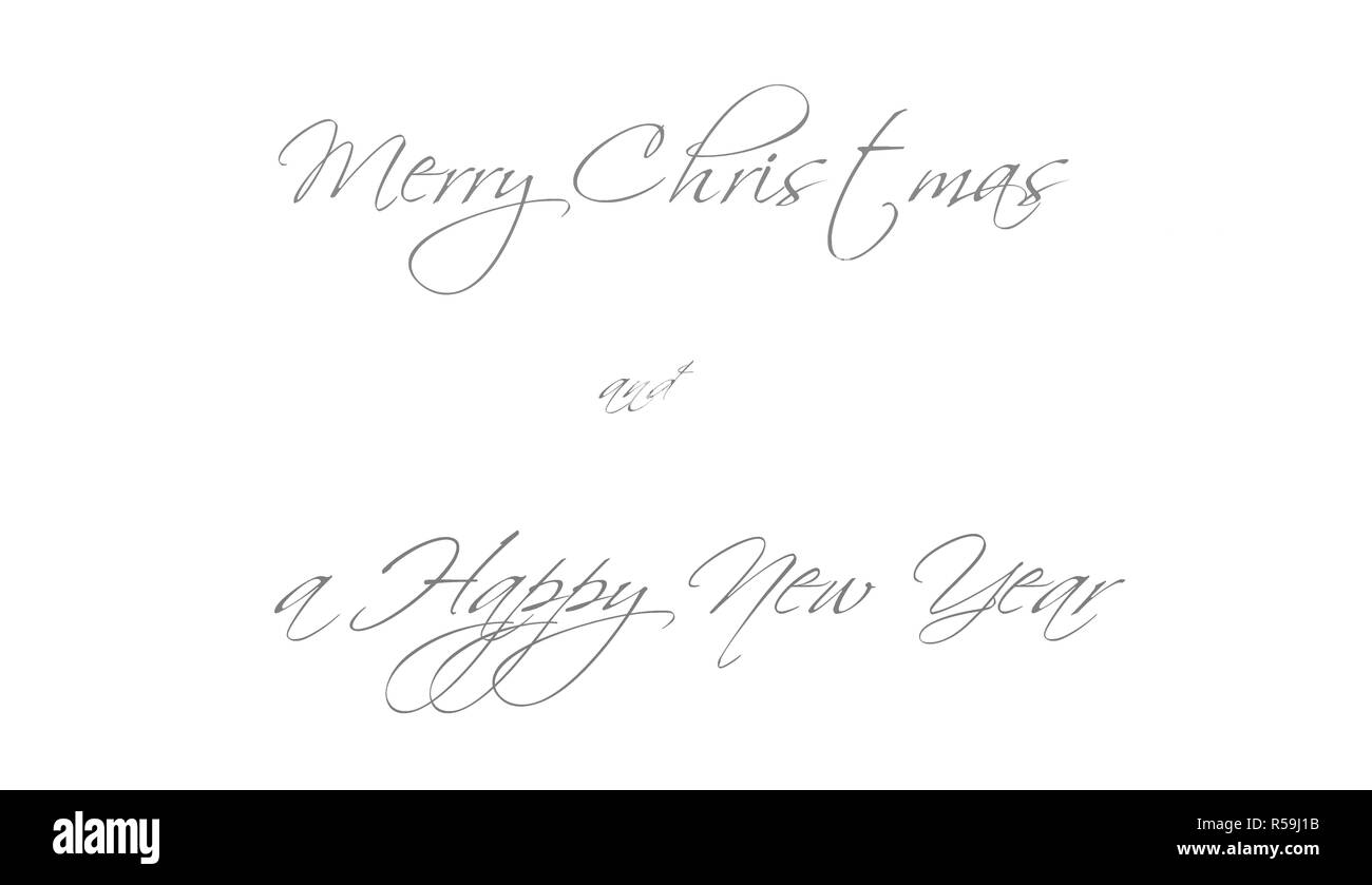 Buon Natale e Felice Anno Nuovo Card Foto Stock