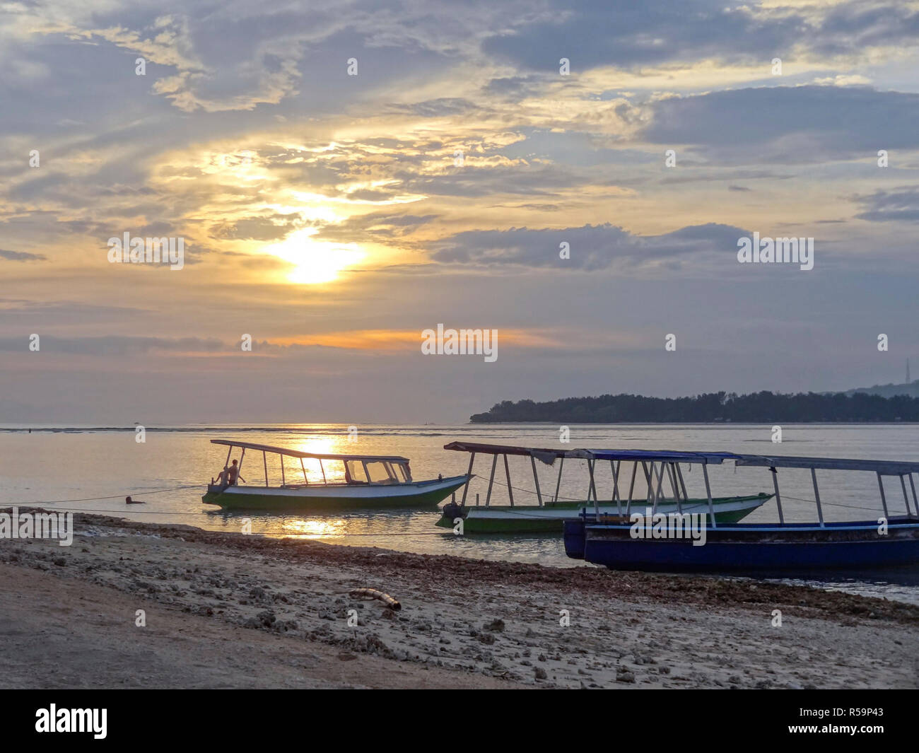 Gili Air in Indonesia Foto Stock