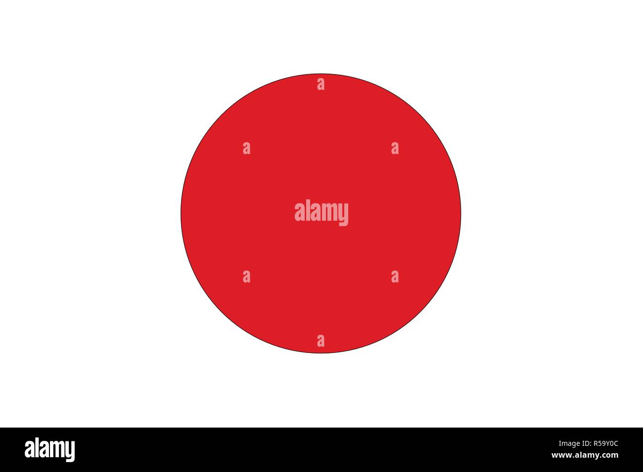 Una versione grunge del giapponese Rising Sun bandiera Illustrazione Vettoriale