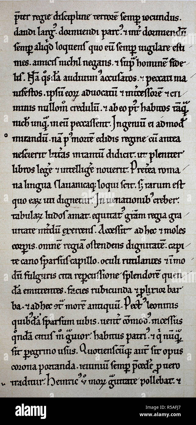 Le raffigurazioni di Otto la personalità da Widukind di Corvey storie sassone, c. 967, un facsimile del manoscritto in Dresden Foto Stock