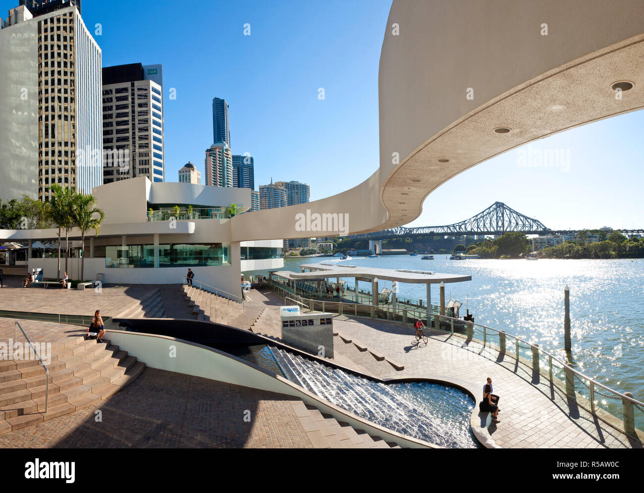Waterfront & Central Business District, Brisbane, Queensland, Australia Foto Stock