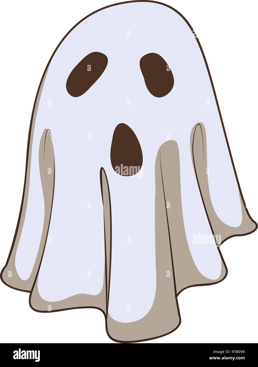 Halloween icona fantasma. Cartoon di halloween ghost icona vettoriali per il web design Illustrazione Vettoriale