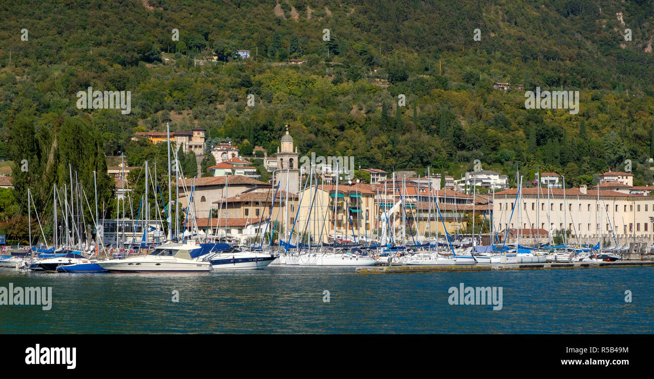 Salò Lago di Garda, provincia di Brescia, Lombardia, Italia Foto Stock