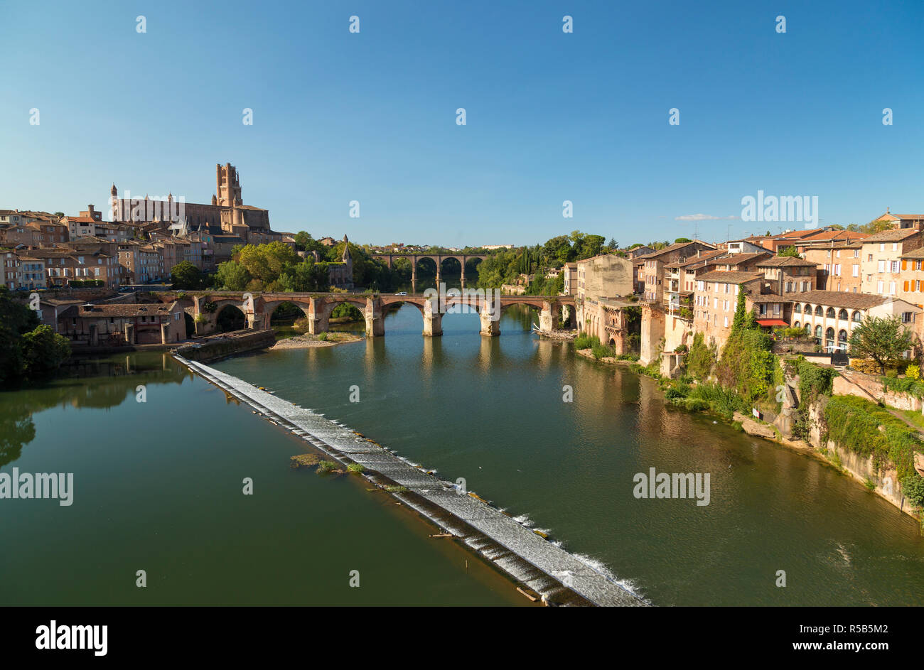 Albi città vicino a Tolosa nel Tarn, regione a sud della Francia. Foto Stock