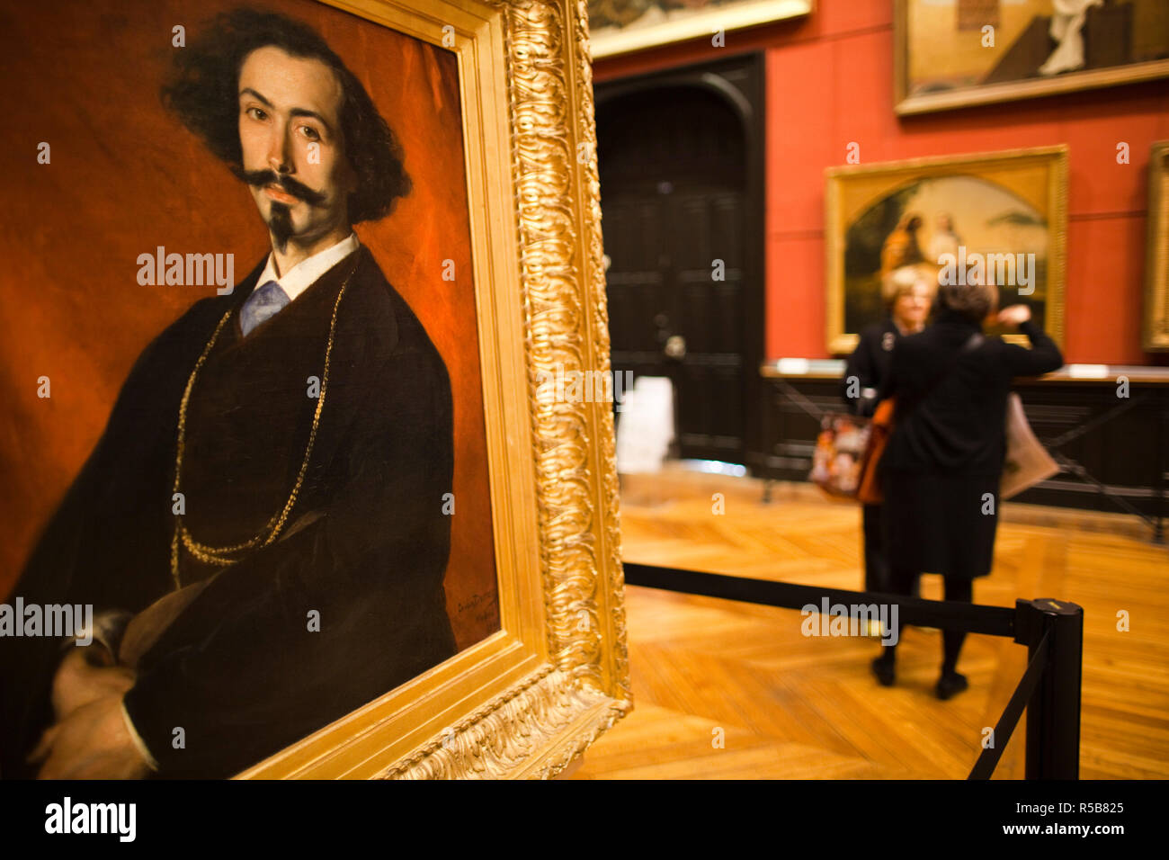 Francia, regione Midi-Pyrenees, Haute-Garonne Reparto, Toulouse, Musee des Augustins museum, Ritratto del pittore spagnolo Moreno, 1866 da Charles Durand Foto Stock