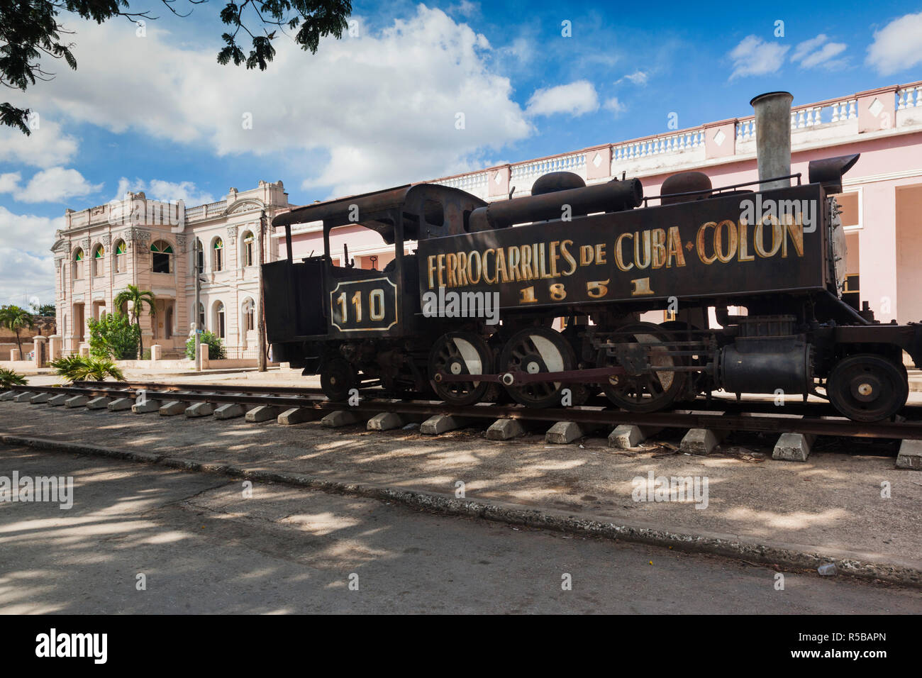 Cuba, provincia di Matanzas, Colon, treno storico dal 1851 Foto Stock