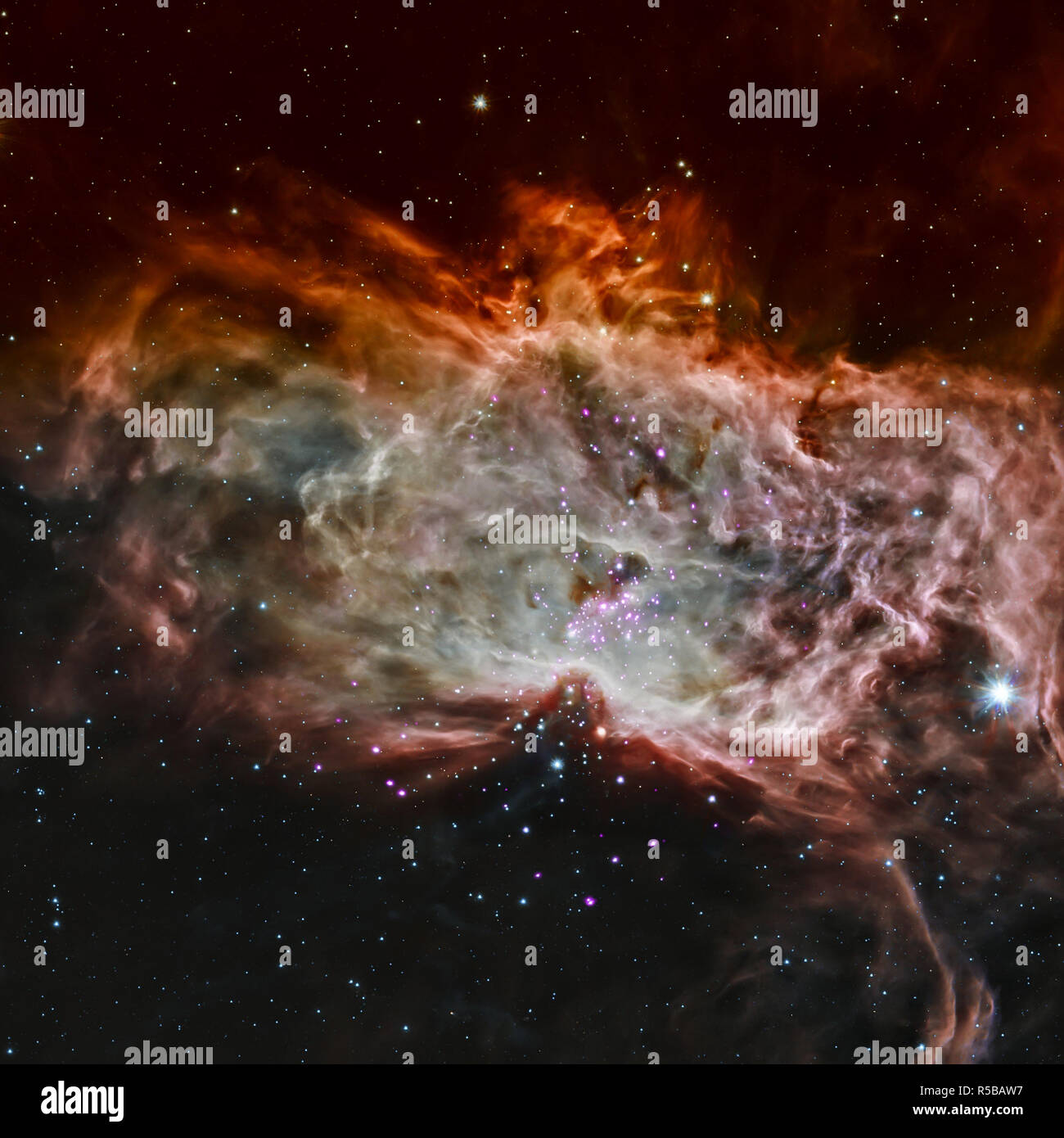 Una spirale star galaxy nell'universo. Foto Stock