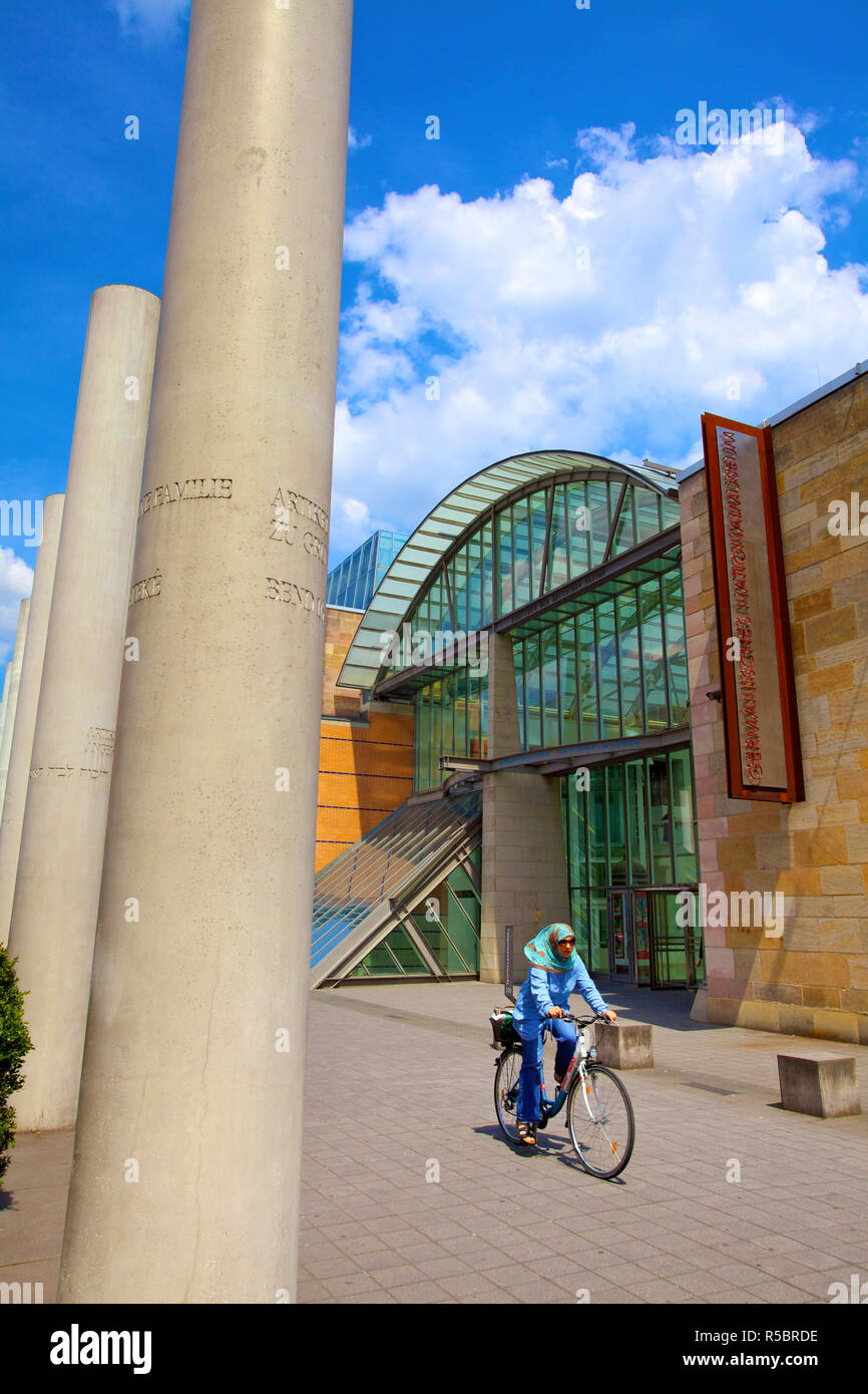 Museo Nazionale tedesco e del modo di Diritti Umani, Norimberga, Baviera, Germania Foto Stock