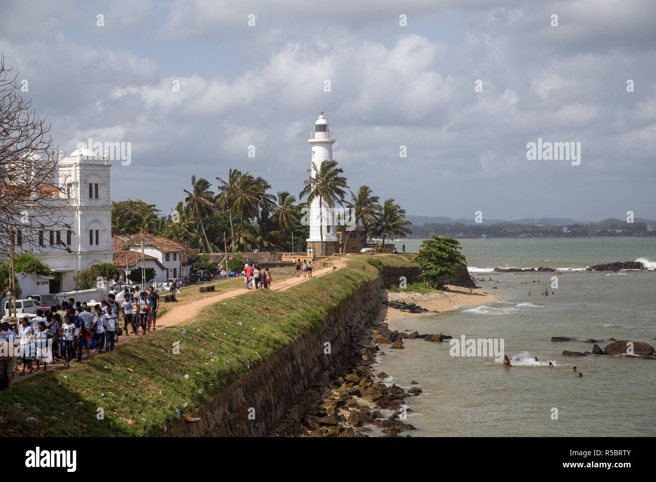 Faro in Forte Galle, Sri Lanka Foto Stock