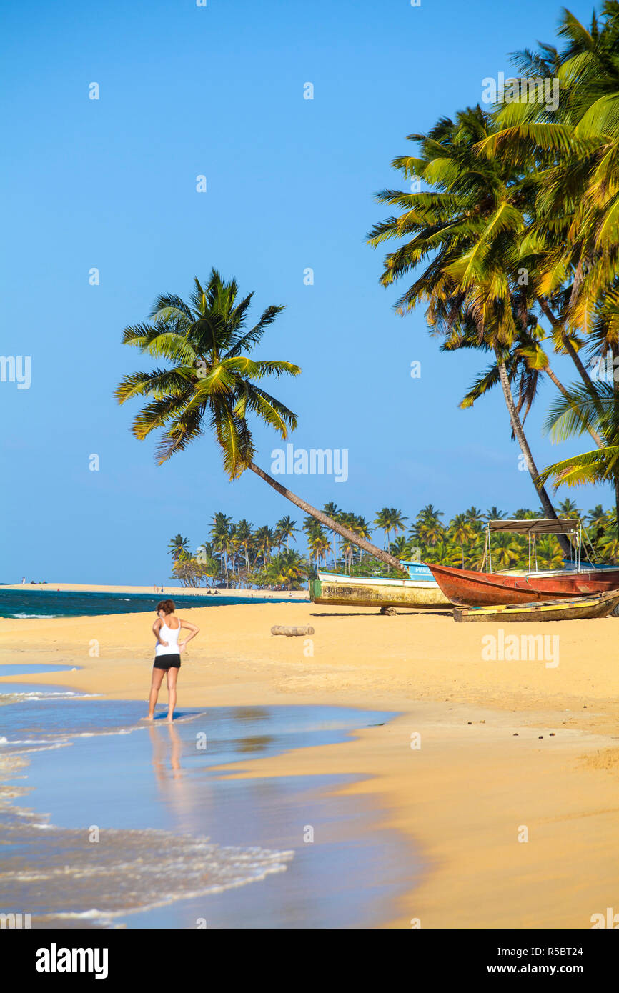 Repubblica Dominicana, penisola di Samana, spiaggia di Las Terrenas Foto Stock