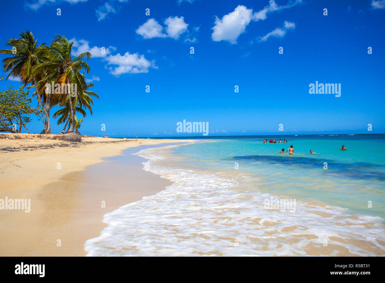 Repubblica Dominicana, penisola di Samana, spiaggia di Las Terrenas Foto Stock