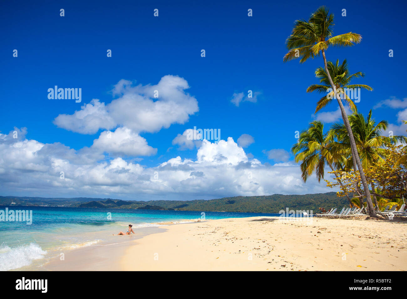 Repubblica Dominicana, Est della penisola di Samana, Samana, Cayo Levantado sapere come Bacardi Island Foto Stock