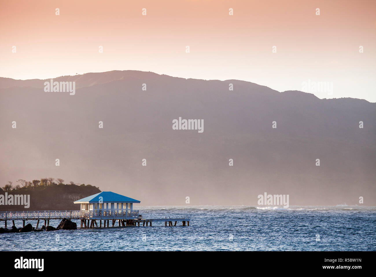 Repubblica Dominicana, penisola di Samana, Las Galleras, Las Galleras beach Foto Stock