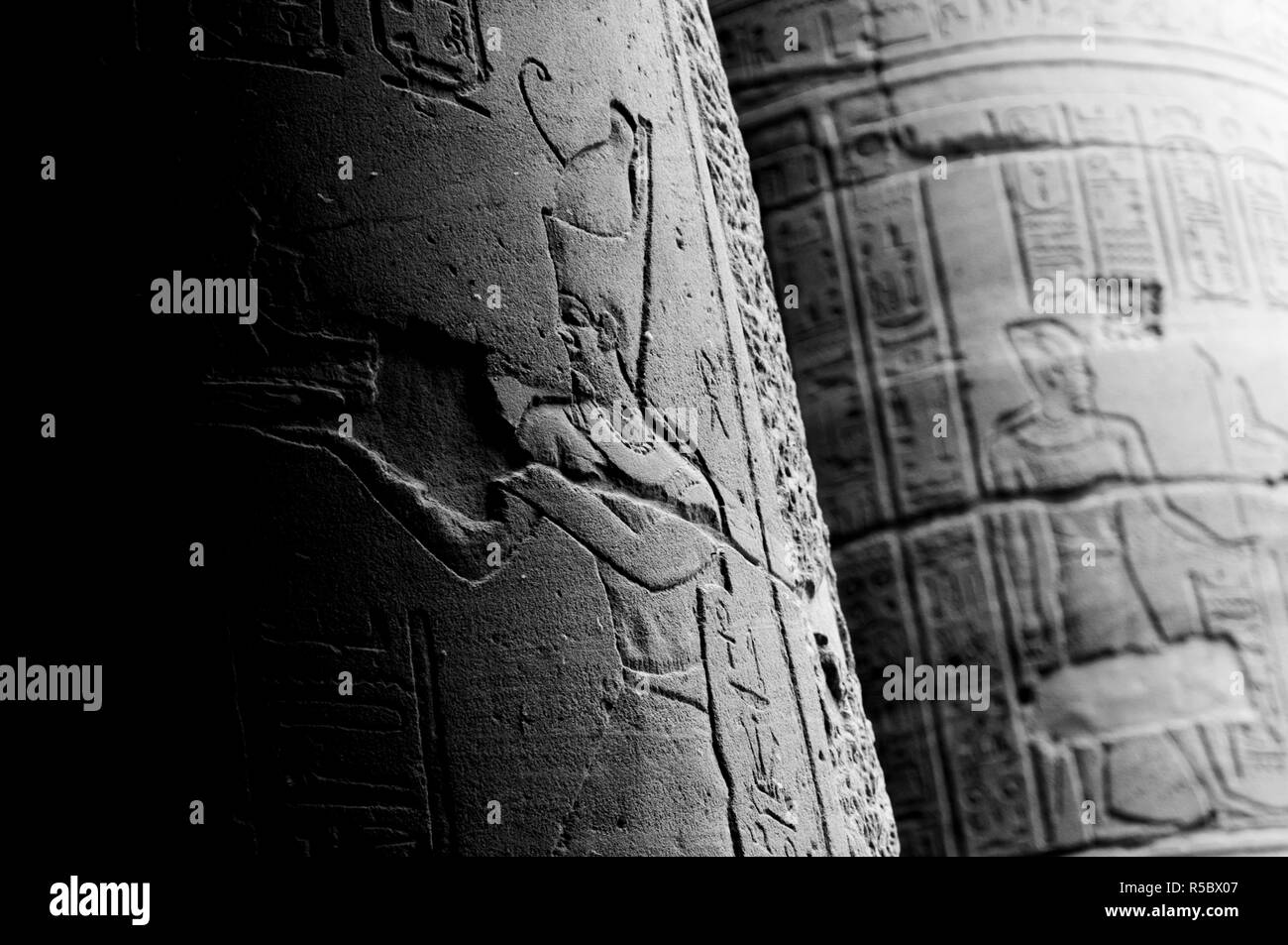 Egitto Alto Egitto, Aswan, Agilkia isola, il Tempio di Philae complessa, Tempio di Iside Foto Stock