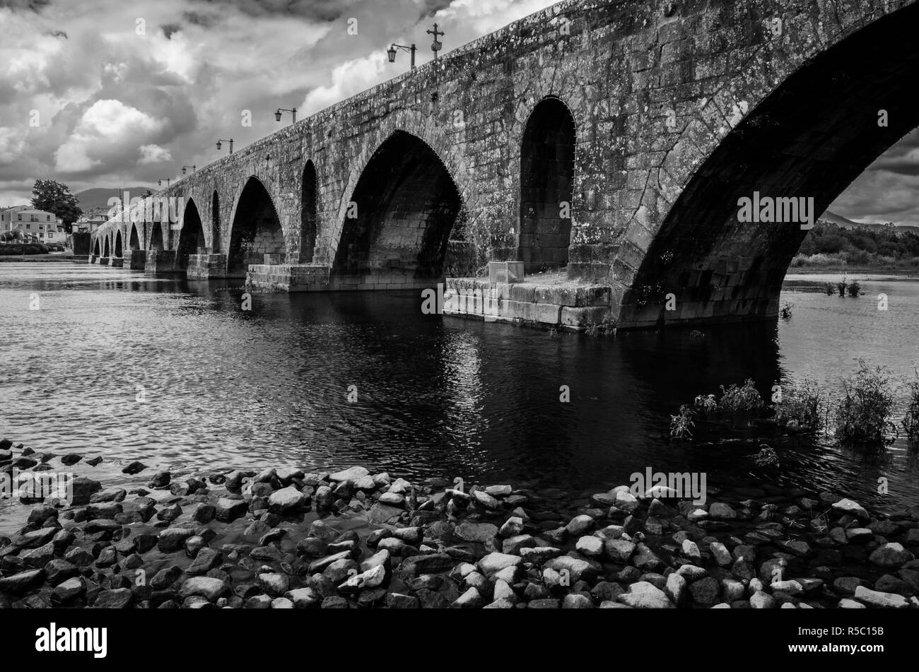 Ponte de Lima, Portogallo Foto Stock