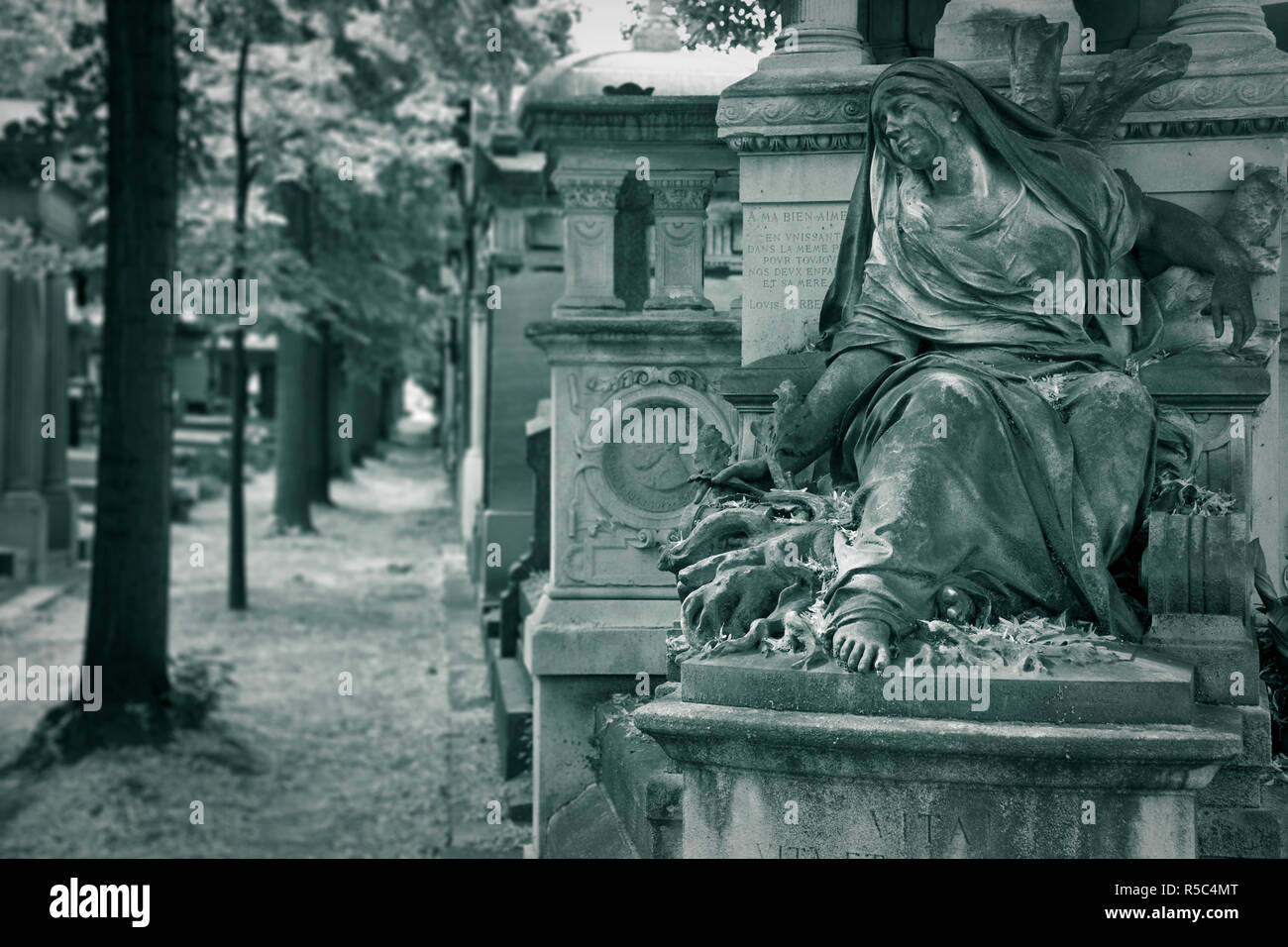 Cimitero di Montparnasse, Parigi, Francia Foto Stock