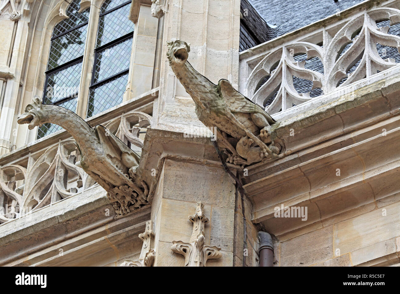 Palais de Justice, Rouen, dipartimento Seine-Maritime, Alta Normandia, Francia Foto Stock