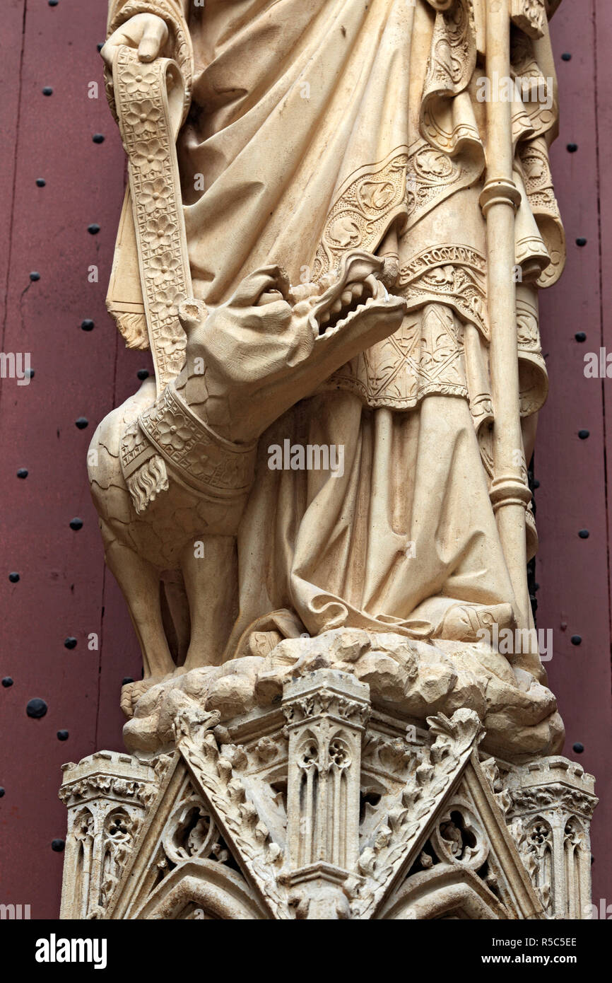 Cattedrale di Rouen, Rouen, dipartimento Seine-Maritime, Alta Normandia, Francia Foto Stock