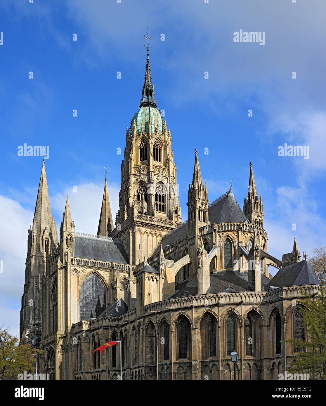 Cattedrale di Bayeux, Bayeux, dipartimento di Calvados, Bassa Normandia, Francia Foto Stock